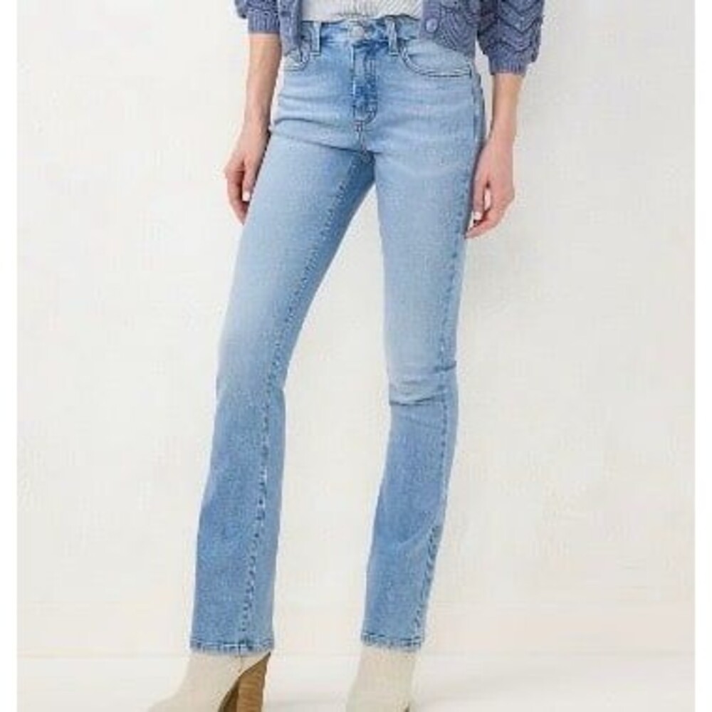 LC Lauren Conrad Women’s High-Waist Bootcut Jeans Size 16 Long New With Tag